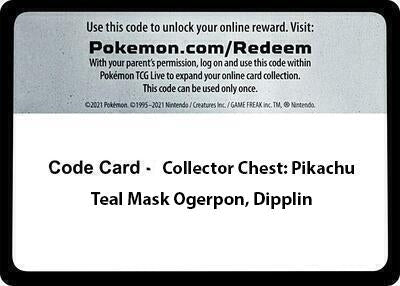 Code Card - Collector Chest: Pikachu, Teal Mask Ogerpon, Dipplin (Miscellaneous Cards & Products) (MCAP)