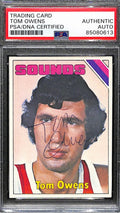 Tom Owens Autographed 1975-76 Topps Card #239 Memphis Sounds PSA/DNA 184824