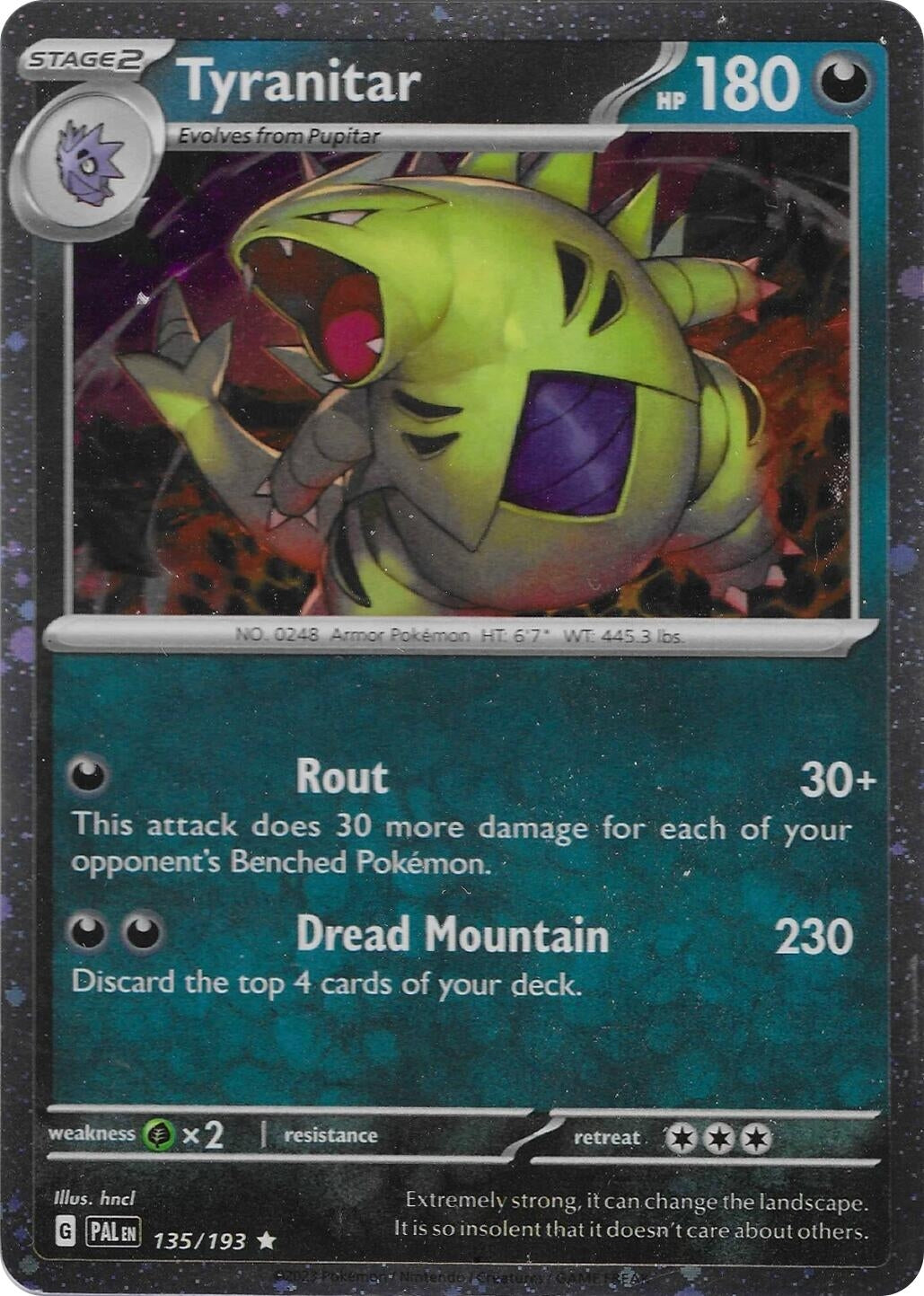 Tyranitar - 135/193 (Cosmo Foil) (135/193) (Miscellaneous Cards & Products) (MCAP)