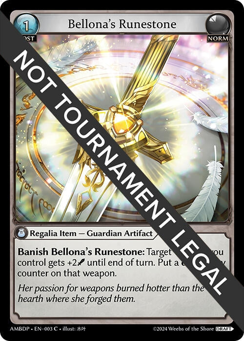 Bellona's Runestone (003) (Mortal Ambition Draft Pack) (AMBDP)