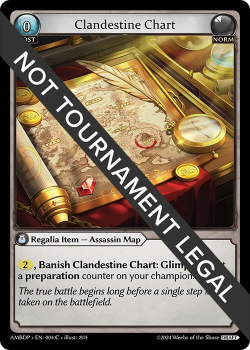Clandestine Chart (004) (Mortal Ambition Draft Pack) (AMBDP)