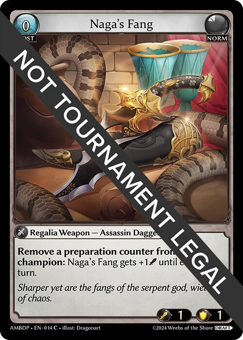 Naga's Fang (014) (Mortal Ambition Draft Pack) (AMBDP)