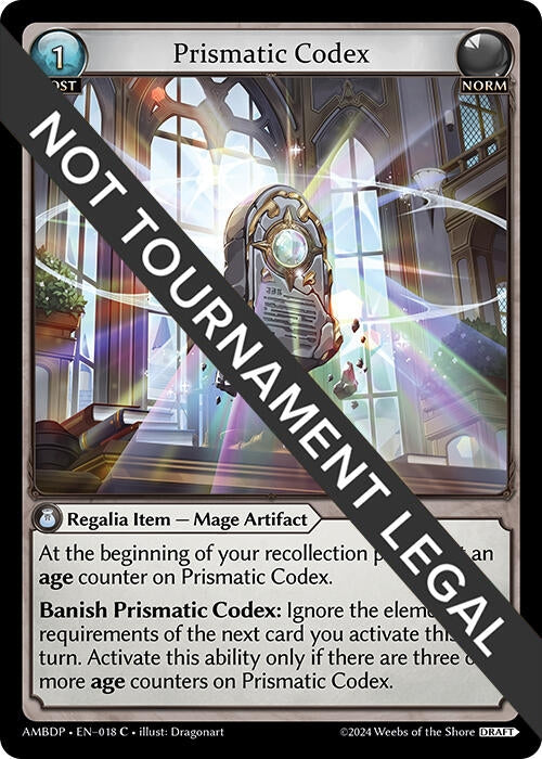 Prismatic Codex (018) (Mortal Ambition Draft Pack) (AMBDP)