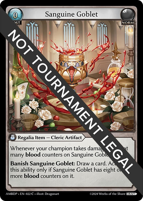 Sanguine Goblet (022) (Mortal Ambition Draft Pack) (AMBDP)