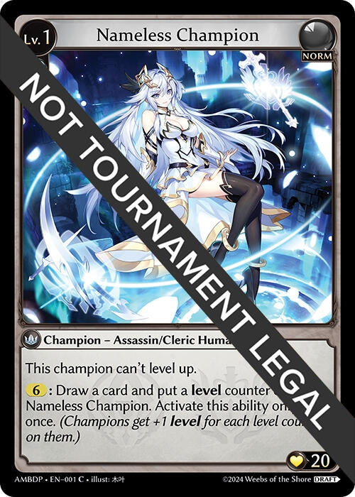 Nameless Champion (Assassin/Cleric) (001) (Mortal Ambition Draft Pack) (AMBDP)