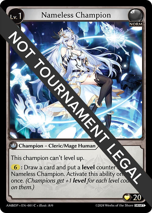 Nameless Champion (Cleric/Mage) (001) (Mortal Ambition Draft Pack) (AMBDP)