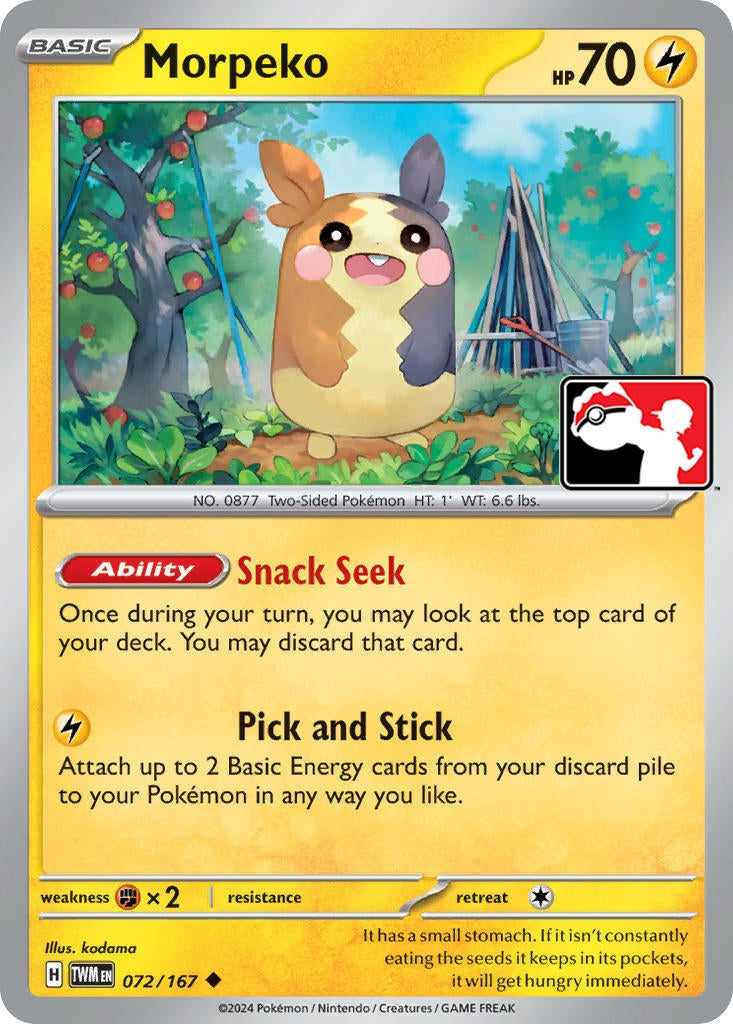 Morpeko - 072-167 (072/167) (Prize Pack Series Cards)