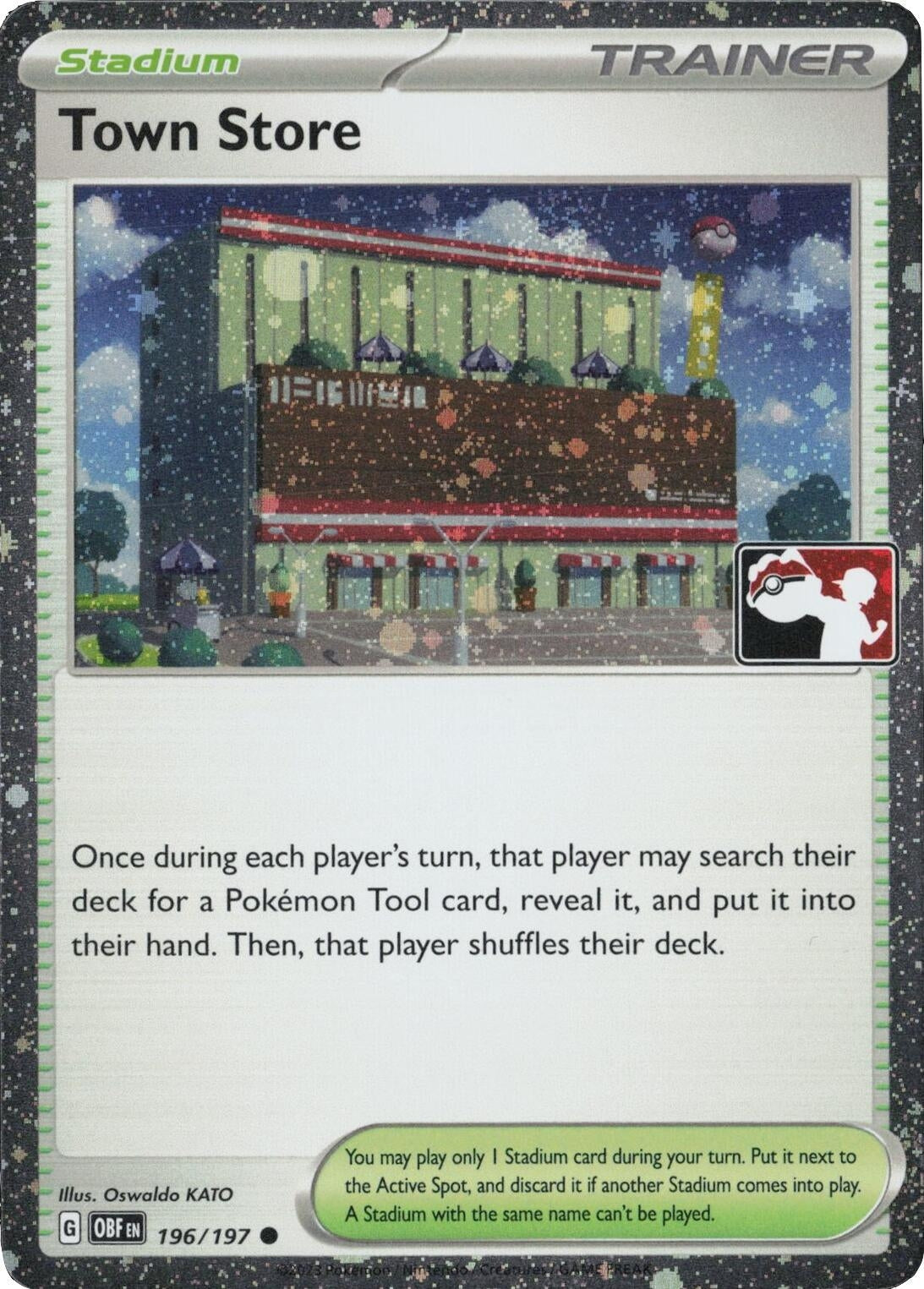 Town Store - 196/197 (Cosmos Holo) (196/197) (Prize Pack Series Cards)