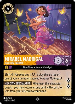 Mirabel Madrigal - Musically Talented (35/204) - Archazias Island Cold Foil