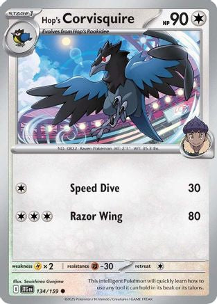 Hop's Corvisquire 134/159 - SV09 Journey Together Reverse Holofoil