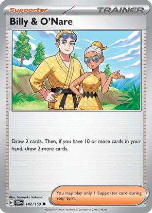 Billy & O'Nare 142/159 - SV09 Journey Together Reverse Holofoil