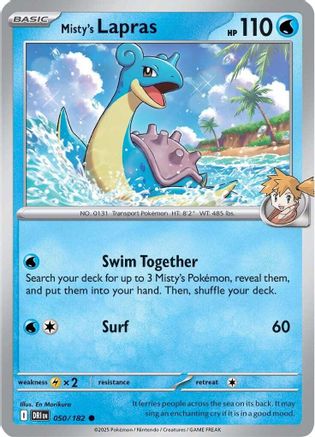Misty's Lapras 050 - SV10 Destined Rivals