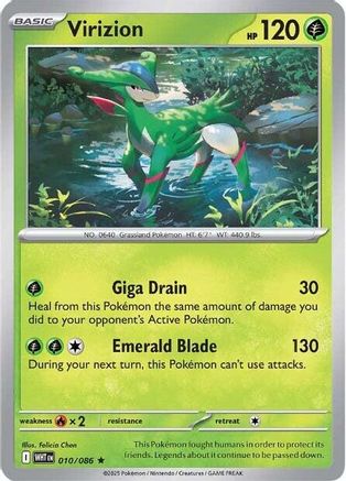 Virizion 010/086 - SV White Flare Holofoil