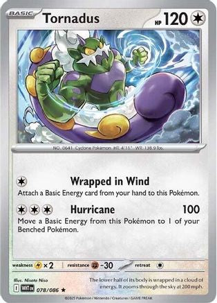 Tornadus 078/086 - SV White Flare Holofoil