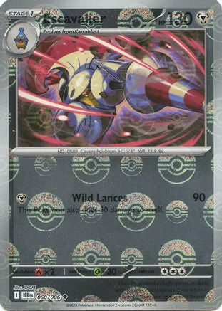 Escavalier (Poke Ball Pattern) 060/086 - SV Black Bolt - Holofoil