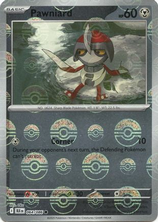 Pawniard (Poke Ball Pattern) 064/086 - SV Black Bolt - Holofoil
