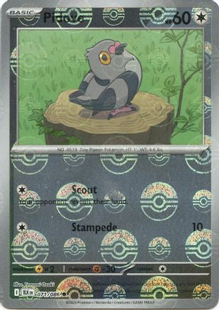 Pidove (Poke Ball Pattern) 071/086 - SV Black Bolt - Holofoil