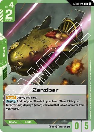 Zanzibar (GD01-125) - Newtype Rising