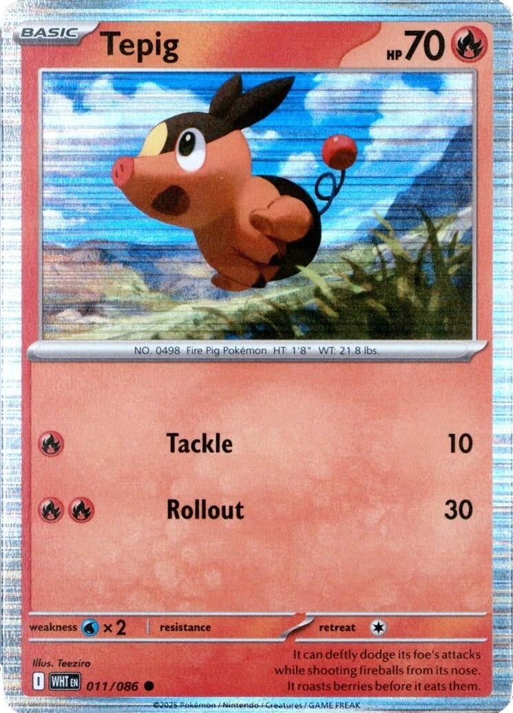 Tepig - 011/086 (Unova Poster Collection) (011/086) (Miscellaneous Cards & Products) (MCAP)