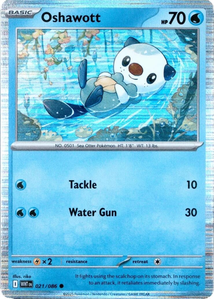 Oshawott - 021/086 (Unova Poster Collection) (021/086) (Miscellaneous Cards & Products) (MCAP)