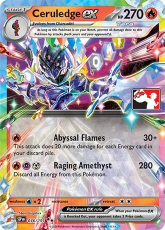 Ceruledge ex (036/191) (Prize Pack Series Cards)