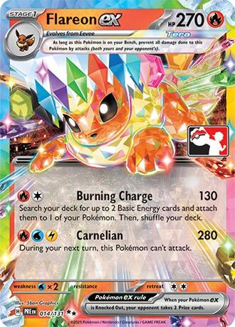 Flareon ex (014/131) (Prize Pack Series Cards)