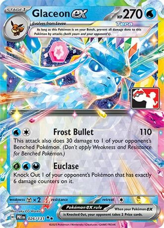 Glaceon ex (026/131) (Prize Pack Series Cards)