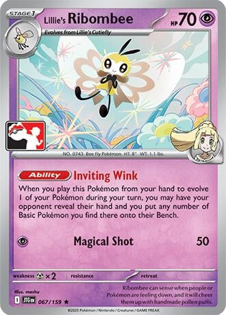 Lillie's Ribombee (067/159) (Prize Pack Series Cards)