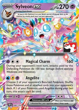 Sylveon ex (086/191) (Prize Pack Series Cards)