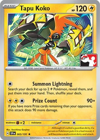 Tapu Koko (065/191) (Prize Pack Series Cards)