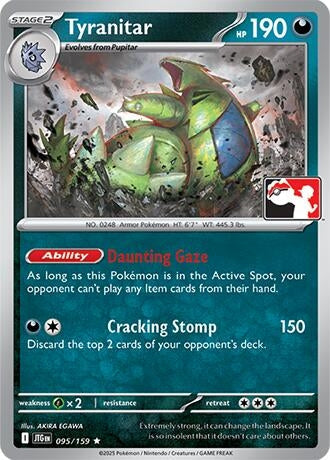 Tyranitar (095/159) (Prize Pack Series Cards)
