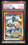 Frank Thomas HOF Signed 1990 Topps Rookie Card #414 White Sox PSA/DNA 184461