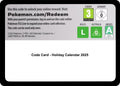Code Card - Holiday Calendar 2025 (Miscellaneous Cards & Products) (MCAP)