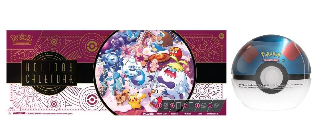 Costco Pokemon Pokemon Holiday Calendar and Great Ball Bundle