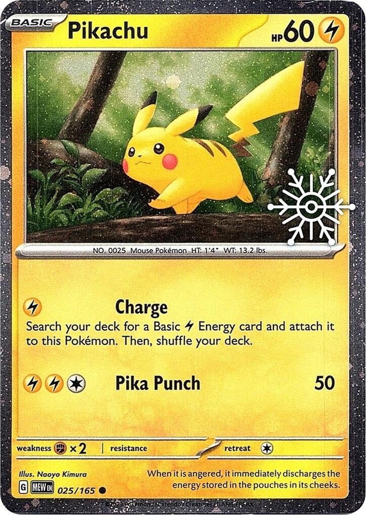 Pikachu - 025/165 (Holiday Calendar) (025/165) (Miscellaneous Cards & Products) (MCAP)