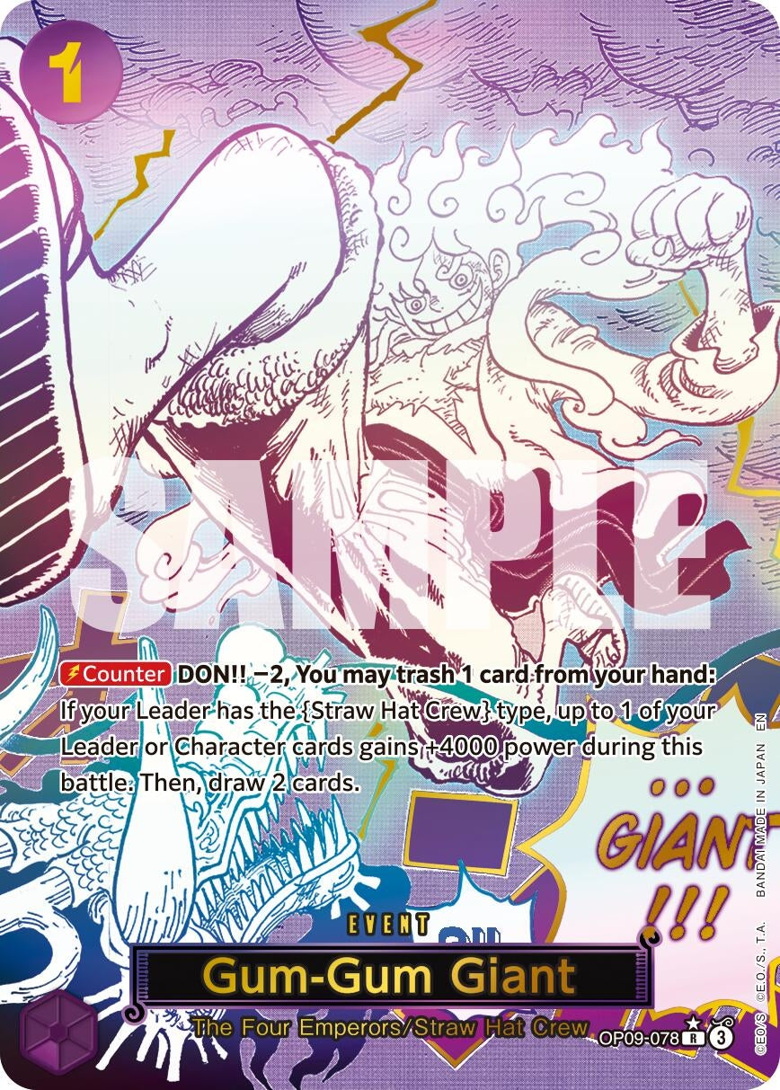 Gum-Gum Giant (Alternate Art) (OP09-078) (Premium Booster -The Best- Vol. 2) (PRB-02)