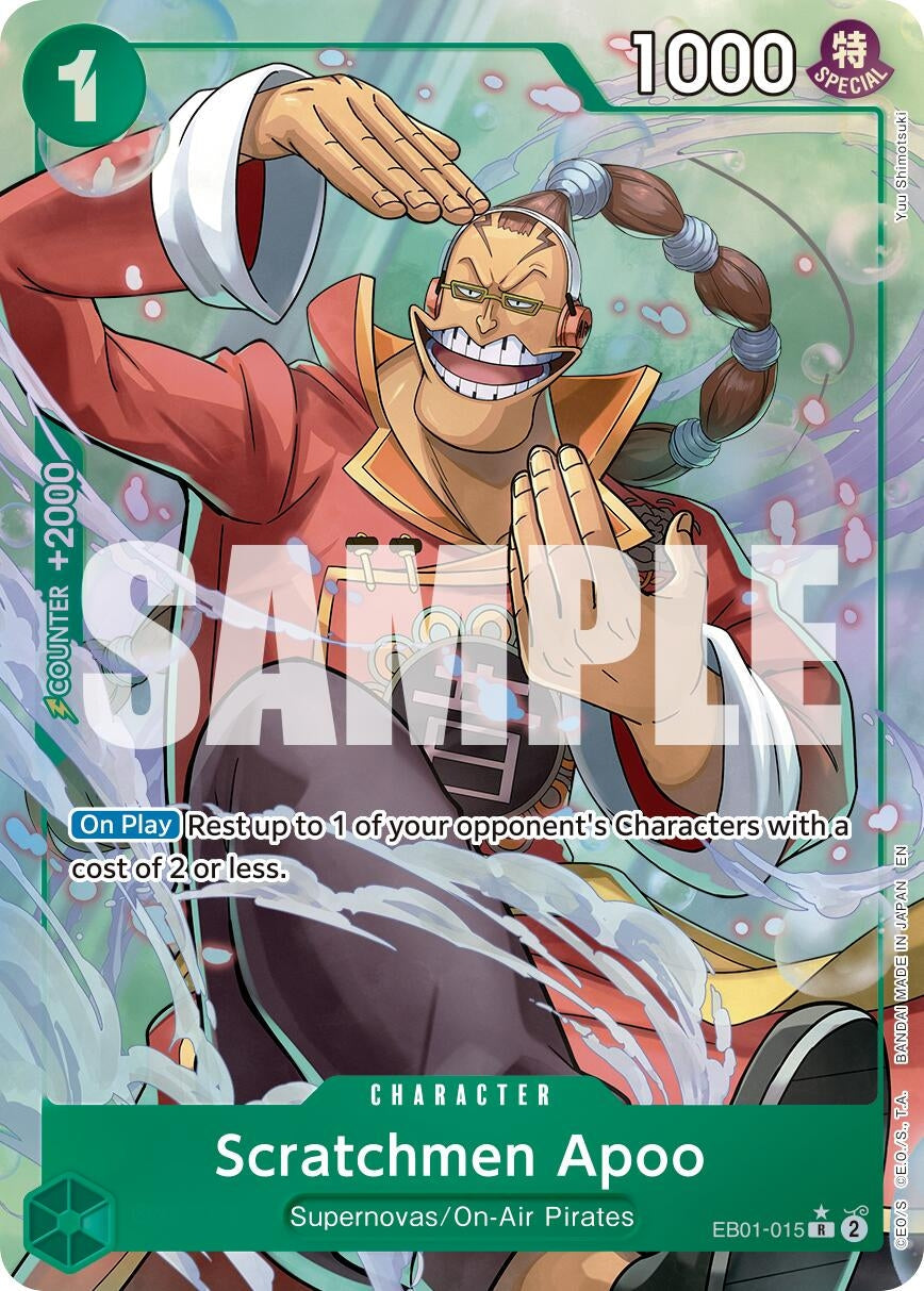 Scratchmen Apoo - EB01-015 (Alternate Art) (EB01-015) (Premium Booster -The Best- Vol. 2) (PRB-02)