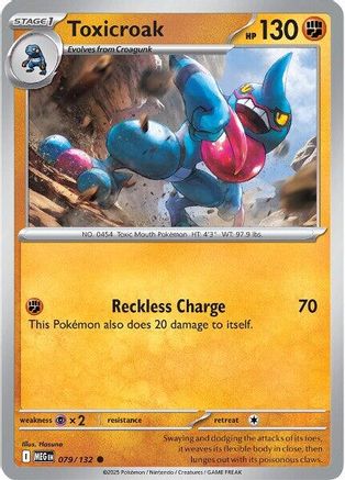 Toxicroak 079 - ME01 Mega Evolution Reverse Holofoil