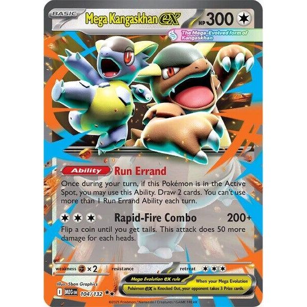 Mega Kangaskhan ex (104/132) (ME01: Mega Evolution)