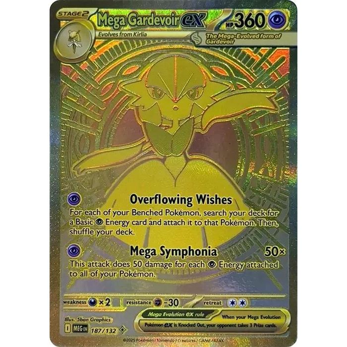 Mega Gardevoir ex (187/132) (ME01: Mega Evolution)