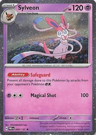 Sylveon (Cosmos Holo) 040/131 - Miscellaneous Cards & Products Holofoil