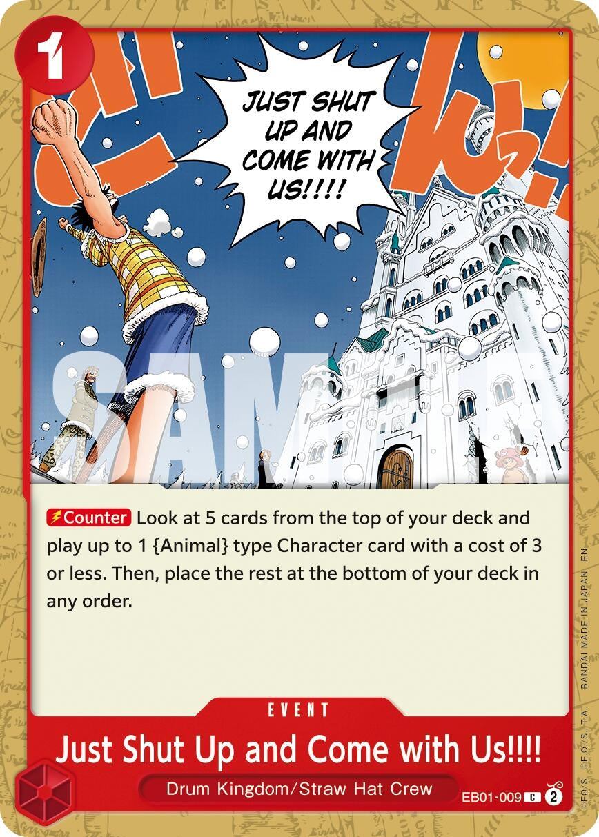 Just Shut Up and Come with Us!!!! (Reprint) (EB01-009) (Premium Booster -The Best- Vol. 2) (PRB-02)