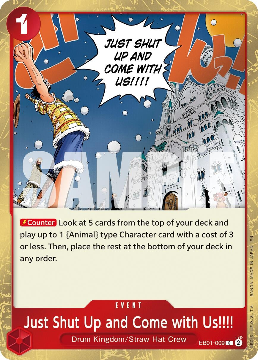 Just Shut Up and Come with Us!!!! (Pirate Foil) (EB01-009) (Premium Booster -The Best- Vol. 2) (PRB-02)