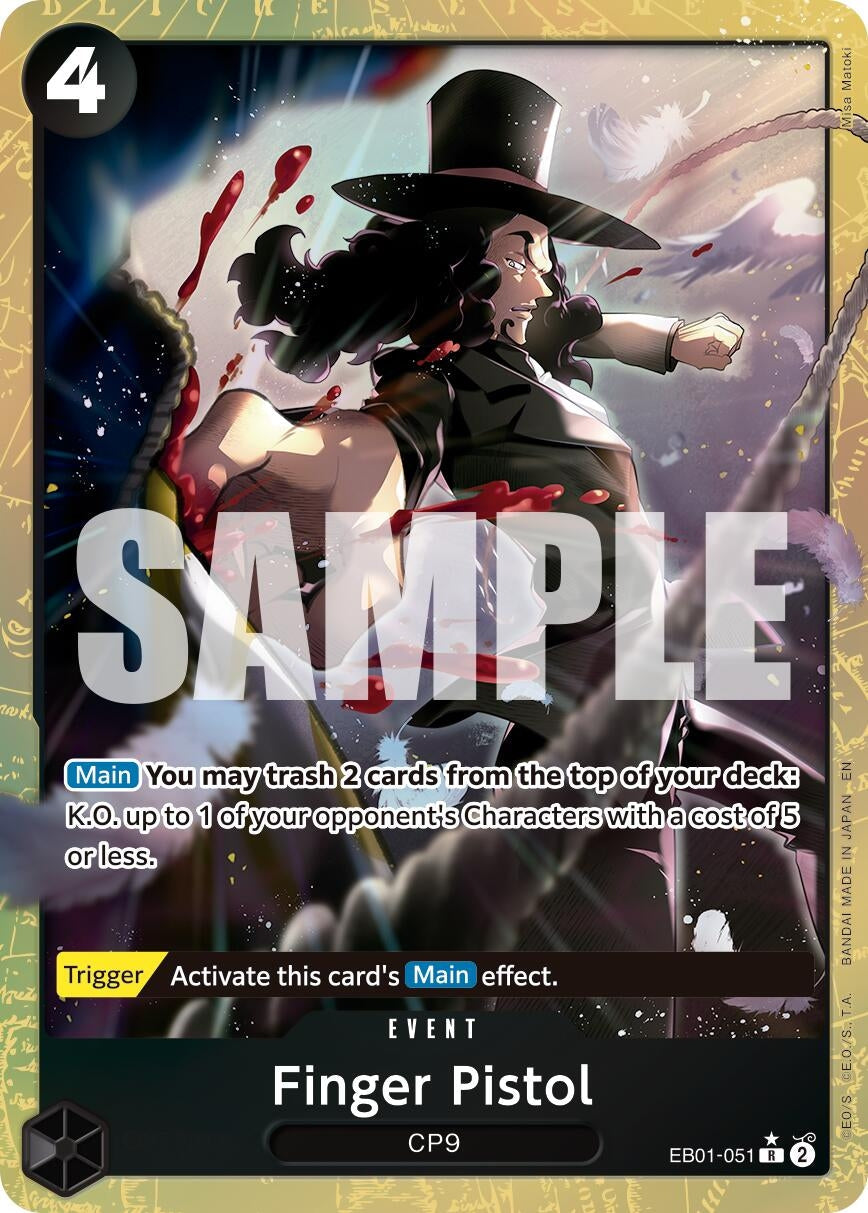 Finger Pistol (Alternate Art) (EB01-051) (Premium Booster -The Best- Vol. 2) (PRB-02)