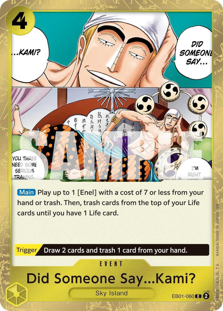 Did Someone Say...Kami? (Pirate Foil) (EB01-060) (Premium Booster -The Best- Vol. 2) (PRB-02)