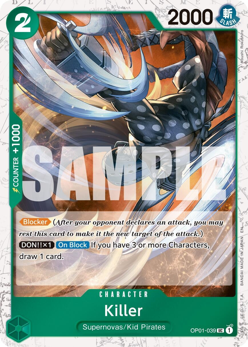 Killer (Pirate Foil) (OP01-039) (Premium Booster -The Best- Vol. 2) (PRB-02)