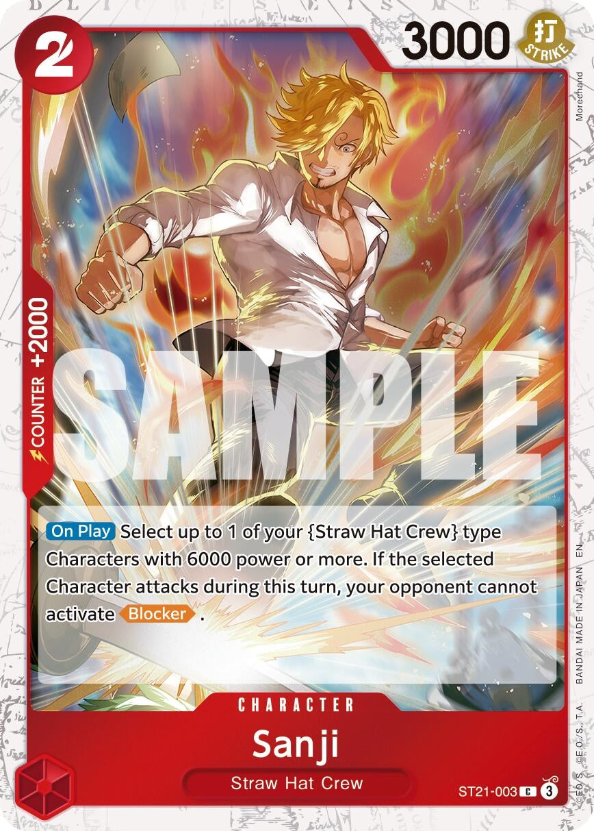 Sanji - ST21-003 (Pirate Foil) (ST21-003) (Premium Booster -The Best- Vol. 2) (PRB-02)
