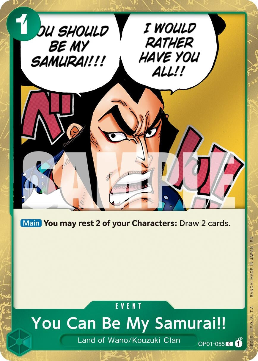 You Can Be My Samurai!! (Pirate Foil) (OP01-055) (Premium Booster -The Best- Vol. 2) (PRB-02)