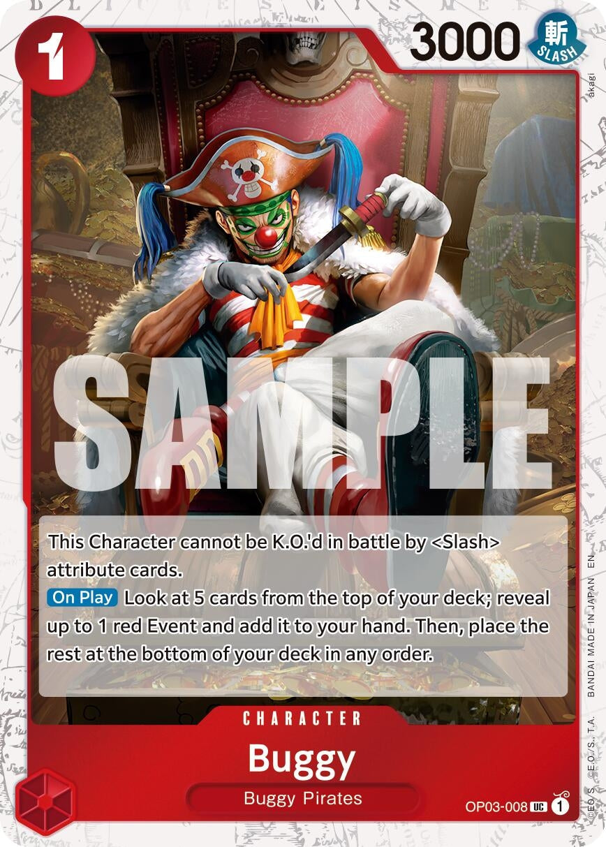 Buggy - OP03-008 (Pirate Foil) (OP03-008) (Premium Booster -The Best- Vol. 2) (PRB-02)