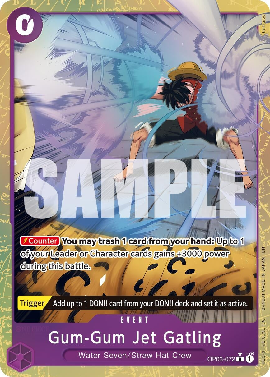 Gum-Gum Jet Gatling (Alternate Art) (OP03-072) (Premium Booster -The Best- Vol. 2) (PRB-02)